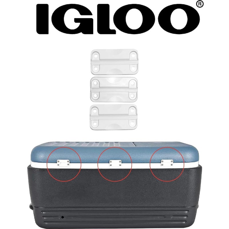 Igloo Cooler Plastic Hinges for Ice Chests (Set of 3) - Made in the USA - Standard Size - Contains UV Inhibitors - Image 4